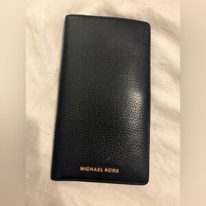 Michael Kors Black Textured Wallet